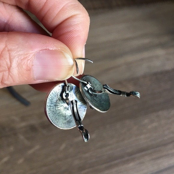 3 for 15! Vintage Silver Tone Crystal Earrings - Picture 8 of 8